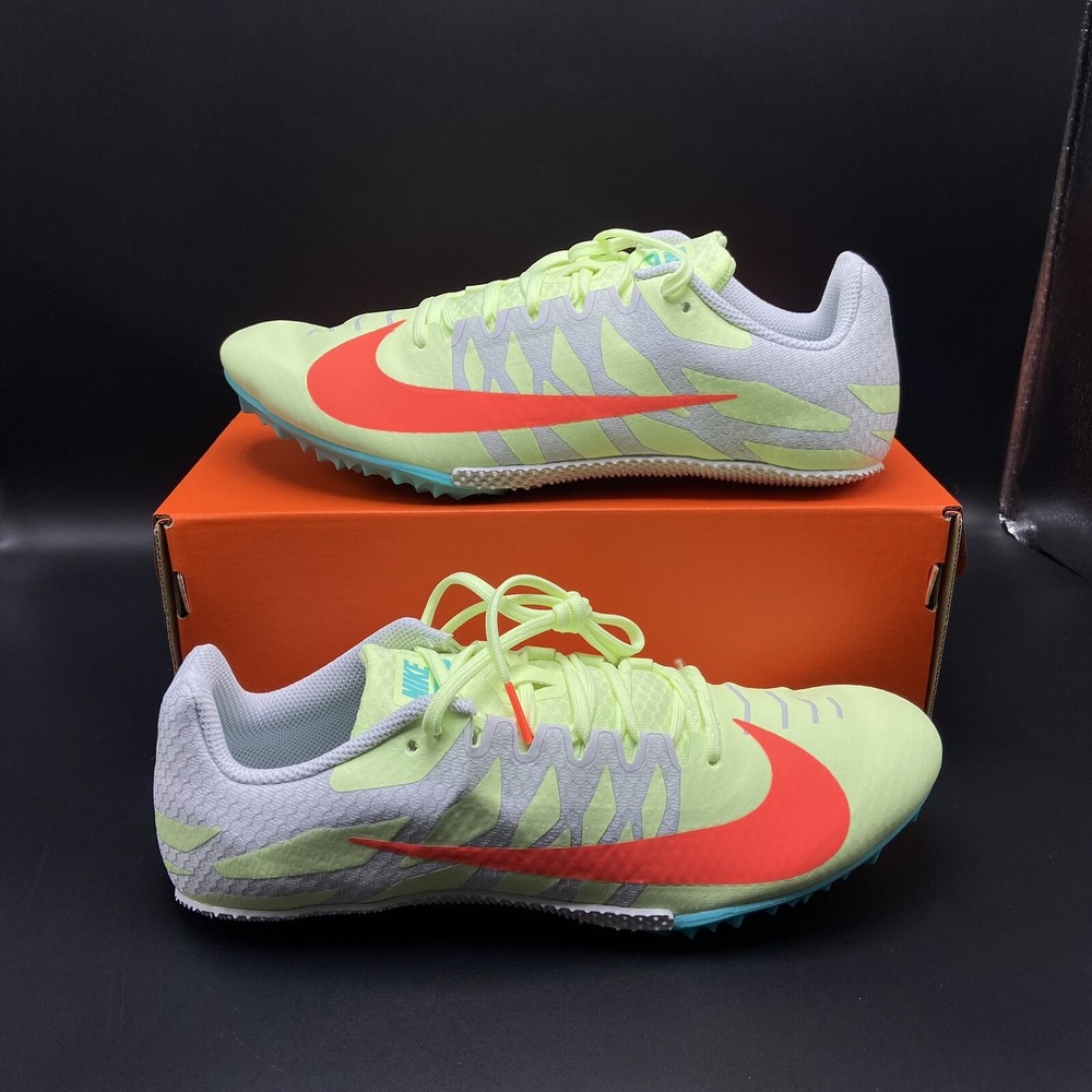 Nike Zoom Rival S 9 Yellow Track Spikes 907564-701 Women Size 11 Men Size 9.5